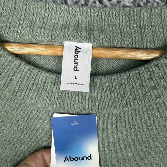 Abound Boxy Sweater Halo Green Women's Size Large Baggy Soft Comfortable - Picture 5 of 10